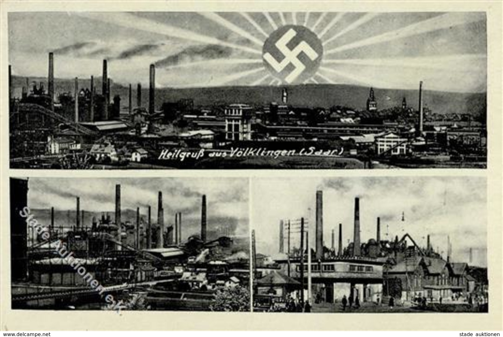 WK II Aufgehende Sonne Völklingen (6620) I-II - Weltkrieg 1939-45