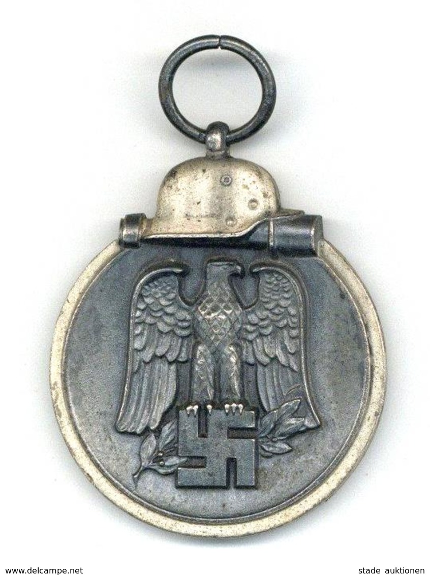 WK II Orden MILITARIA - Medaille -Winterschlacht Im Osten 1941/42 - Ostmedaille- Mit Original-Tüte I-II - Weltkrieg 1939-45