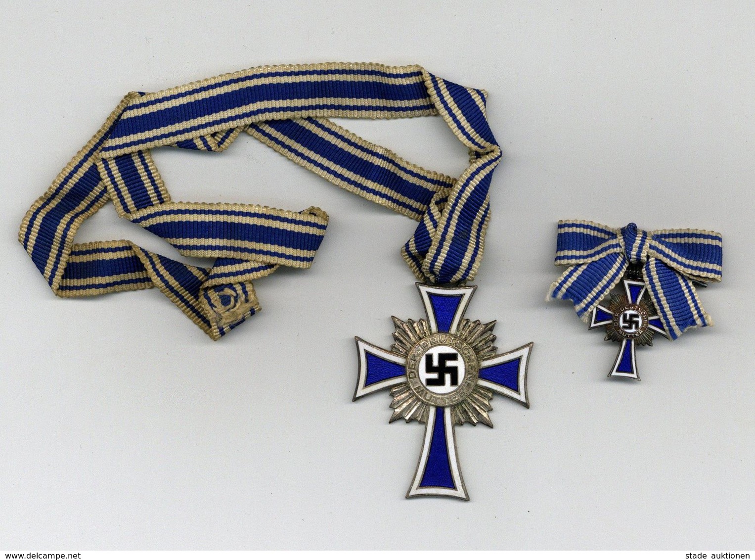 WK II Orden Mutterkreuz Mit Miniaturkreuz Hersteller L 58 I-II - Weltkrieg 1939-45