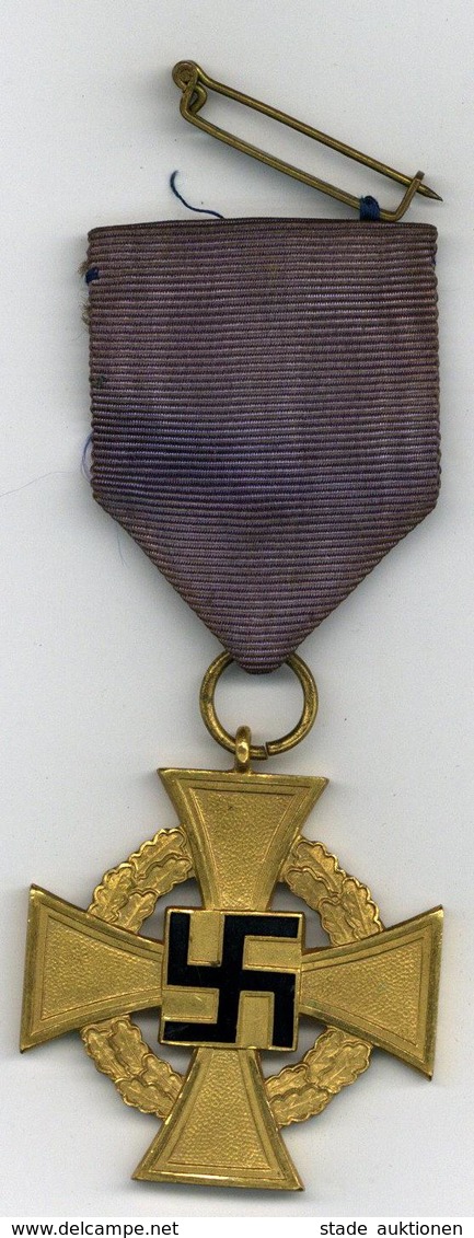 WK II Orden Treuedienst Ehrenzeichen 1. Klasse Gold I-II - War 1939-45