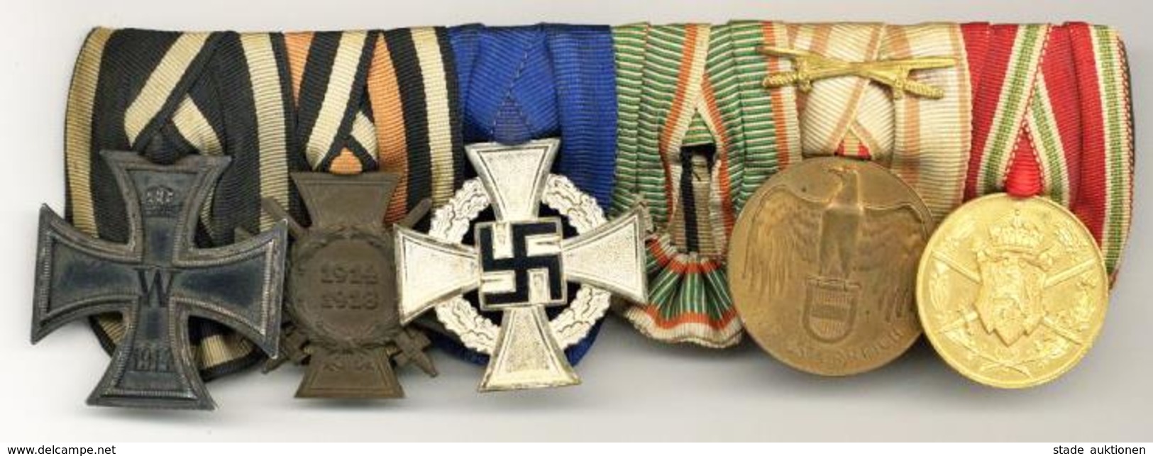 WK II Orden U. WK I  Große Ordensspange Mit Kriegserinnerungsmedaille Bulgarien 1915-1918, Medaille Für Österreich 1914- - Weltkrieg 1939-45