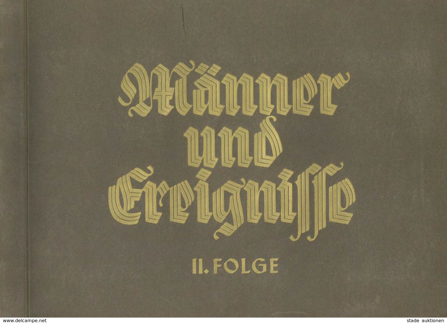 BUCH WK II - ZIGARETTEN-SAMMELBILDER-ALBUM - MÄNNER Und EREIGNISSE Band II - Kpl. I-II - War 1939-45