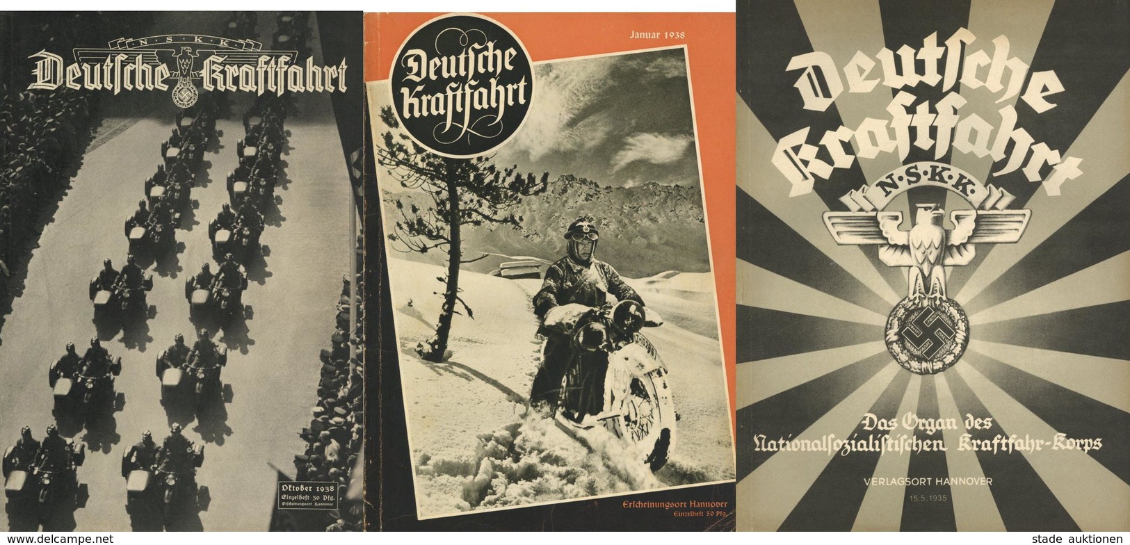 Buch WK II 10 Hefte Deutsche Kraftfahrt NSKK 1934 - 1938 Verlag Deutsche Kraftfahrt Sehr Viele Abbildungen II - Weltkrieg 1939-45