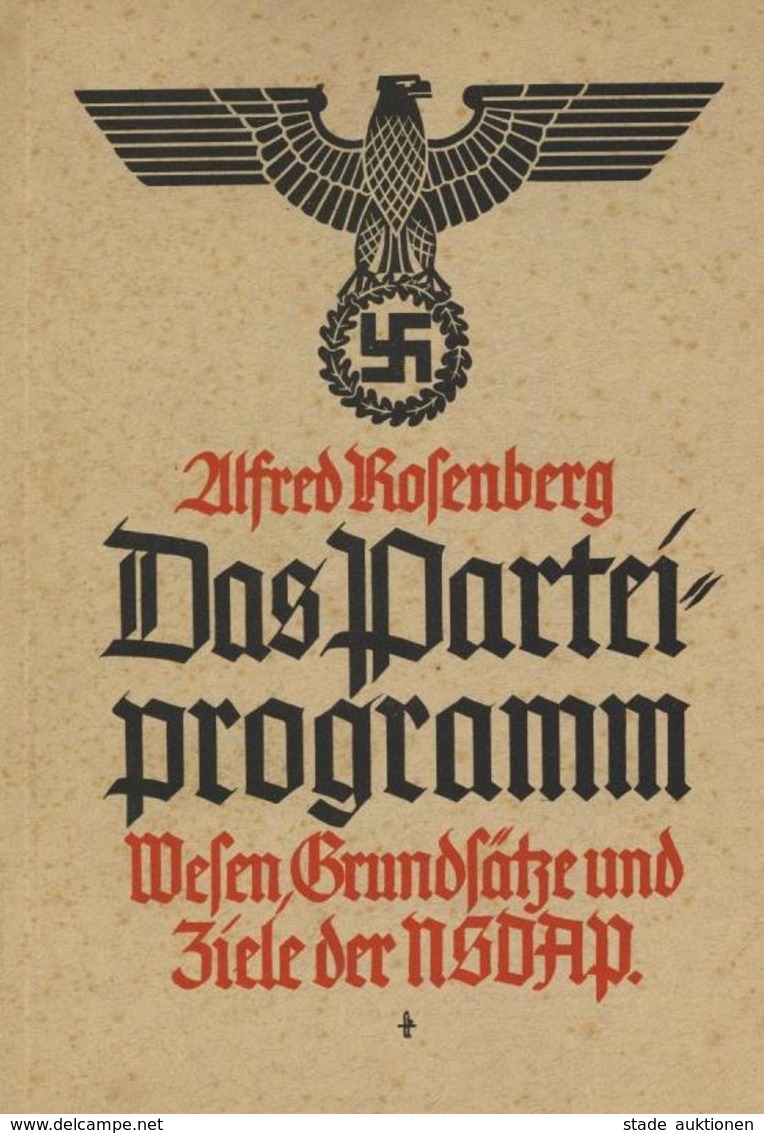 Buch WK II Das Parteiprogramm  Wesen Grundsätze U. Ziele Der NSDAP Rosenberg, Alfred 1941 Zentralverlag Der NSDAP Franz  - War 1939-45
