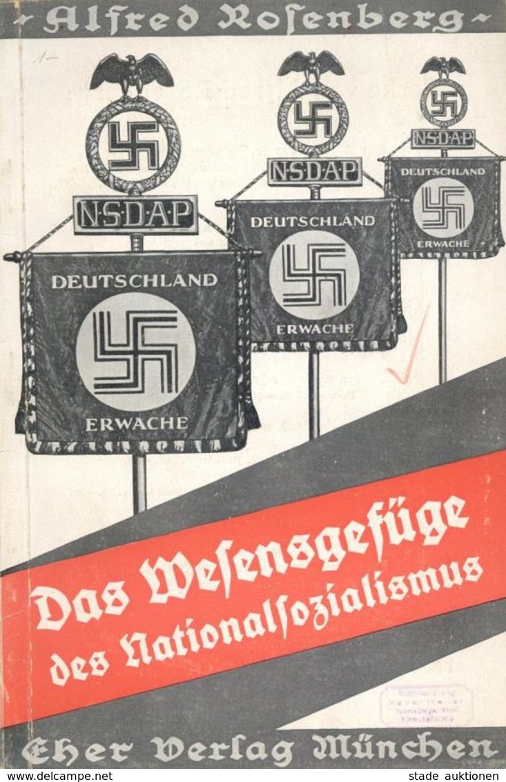 Buch WK II Das Wesensgefüge Des Nationalsozialismus Rosenberg, Alfred 1934 Zentralverlag Der NSDAP Franz Eher Nachf. 80  - Guerra 1939-45