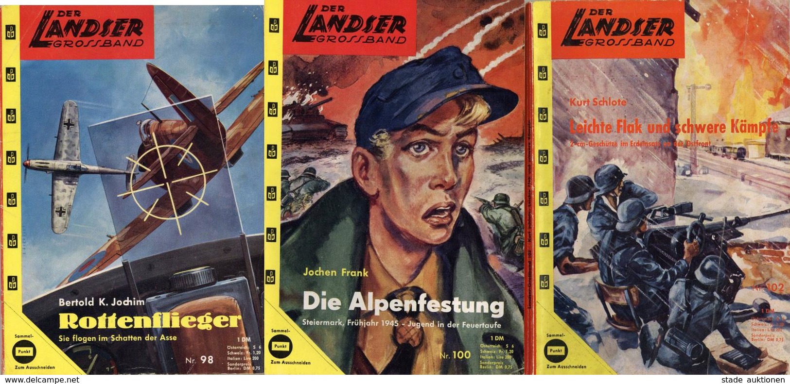 Buch WK II Der Landser Großband Lot Mit 10 Heften Verlag Erich Pabel Viele Abbildungen II - Weltkrieg 1939-45
