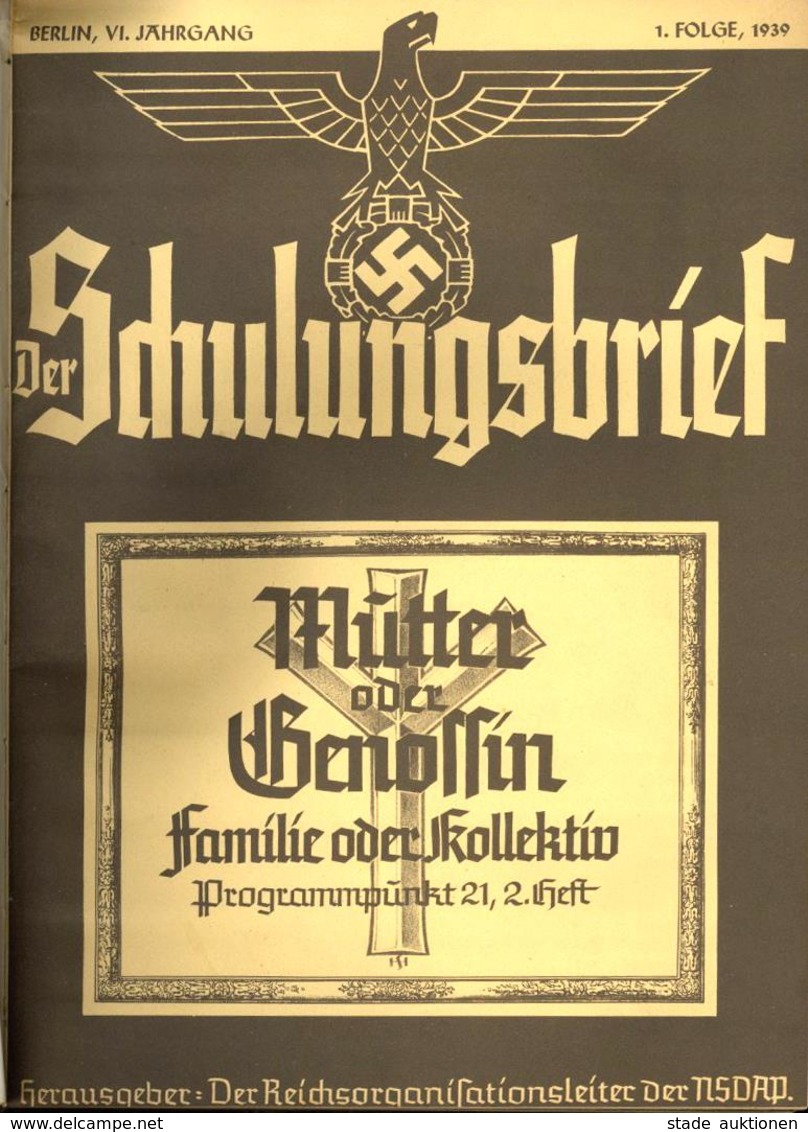 Buch WK II Der Schulungsbrief 1939 12 Folgen Gebunden Zentralverlag Der NSDAP Franz Eher Nachf. Sehr Viele Abbildungen I - Guerre 1939-45