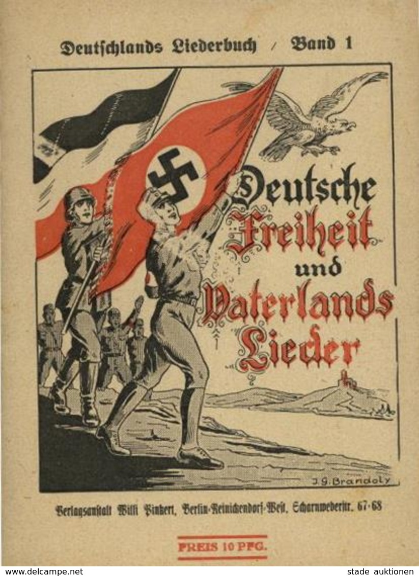 Buch WK II Deutsche Freiheit Und Vaterlands Lieder Verlagsanstalt Willi Pinkert 32 Seiten II - Weltkrieg 1939-45