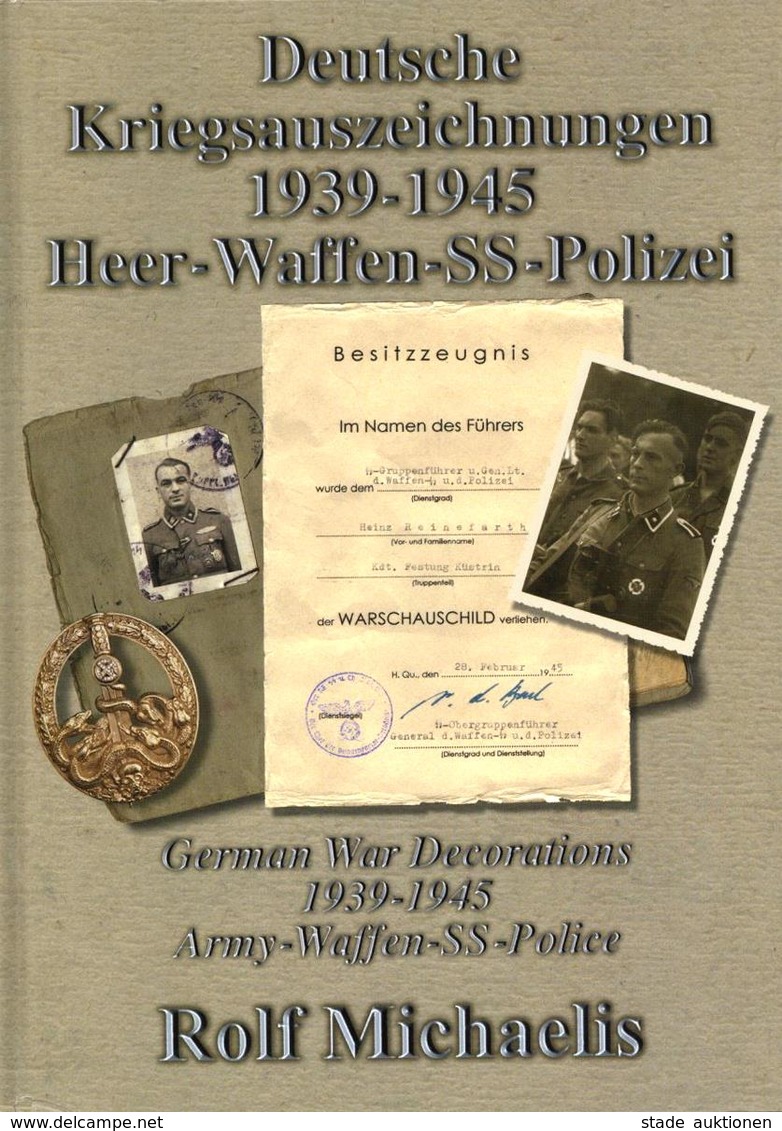 Buch WK II Deutsche Kriegsauszeichnungen 1939 - 1945 Heer Waffen-SS Polizei Michaelis, Rolf 2003 Verlag Winkelried 129 S - Guerra 1939-45