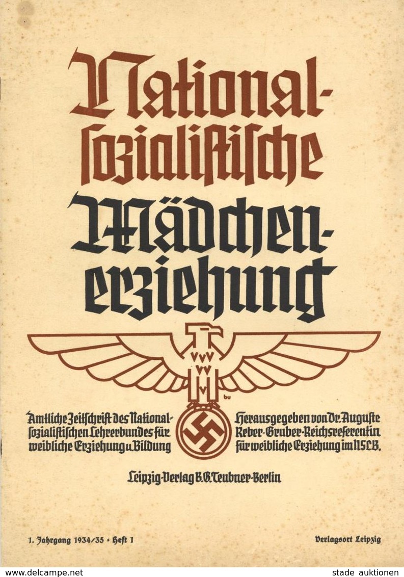 Buch WK II HJ 2 Hefte Nationalsozialistische Mädchenerziehung 1934/35 Und 1940 II (fleckig) - Weltkrieg 1939-45