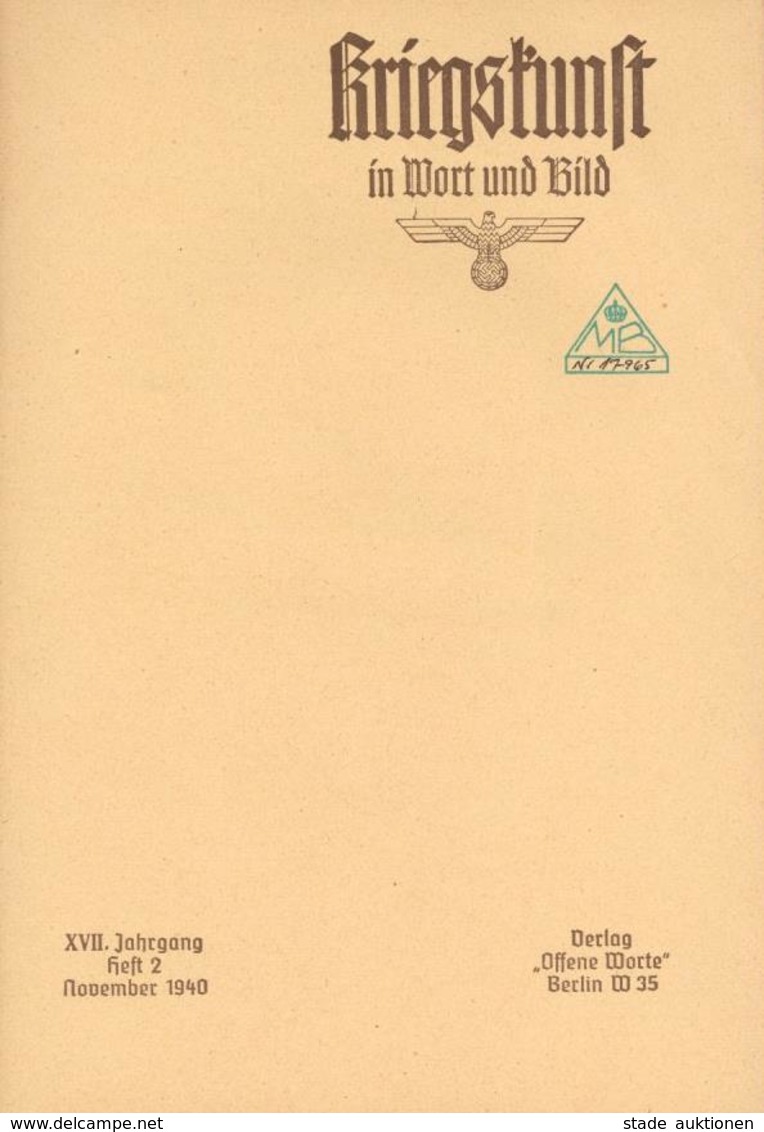 Buch WK II Kriegskunst In Wort Und Bild Hrsg. Oberkommando Des Heeres 11 Hefte1940 Heft 9 Fehlt Verlag Offene Worte Viel - Weltkrieg 1939-45