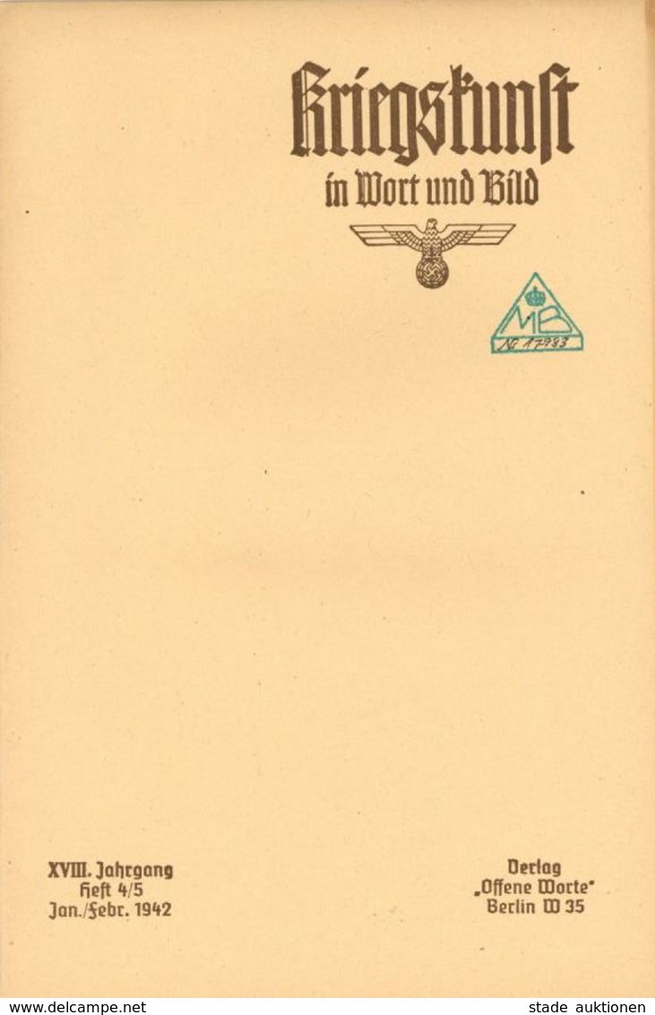 Buch WK II Kriegskunst In Wort Und Bild Hrsg. Oberkommando Des Heeres 9 Hefte1938 1-3 U. 1942 4-12 Verlag Offene Worte V - Weltkrieg 1939-45