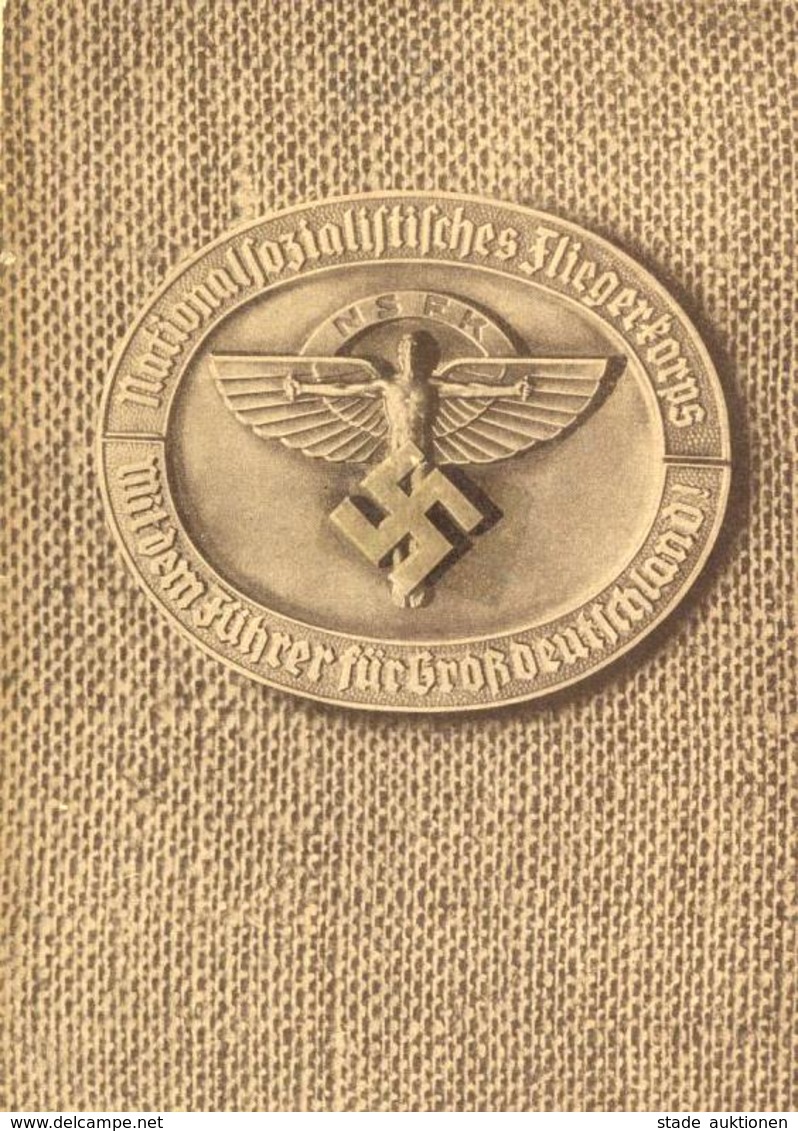 Buch WK II Nationalsozialistisches Fliegerkorps Broschüre 12 Seiten Mit Abbildungen II (Umschlag Mittig Fast Kompl. Getr - Weltkrieg 1939-45