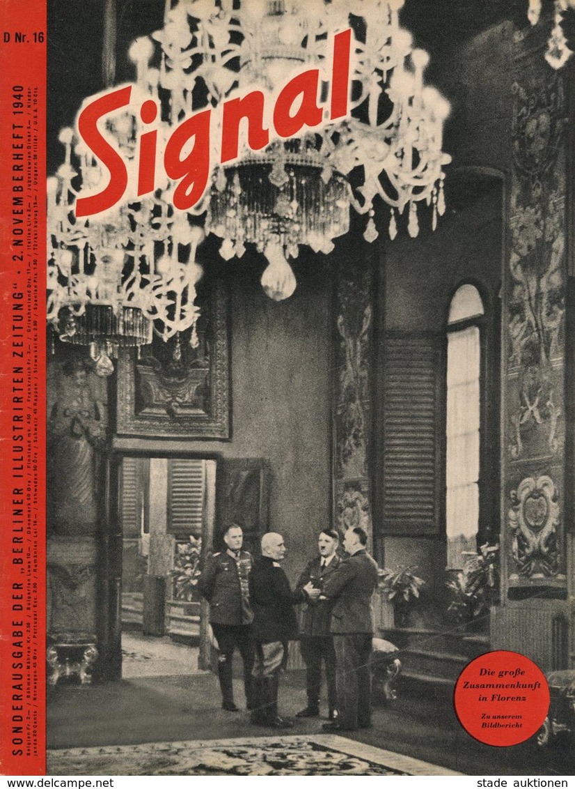 Buch WK II Signal Heft 16 1940 Deutscher Verlag Berlin 46 Seiten Sehr Viele Abbildungen II (altersbedingte Gebrauchsspur - Weltkrieg 1939-45