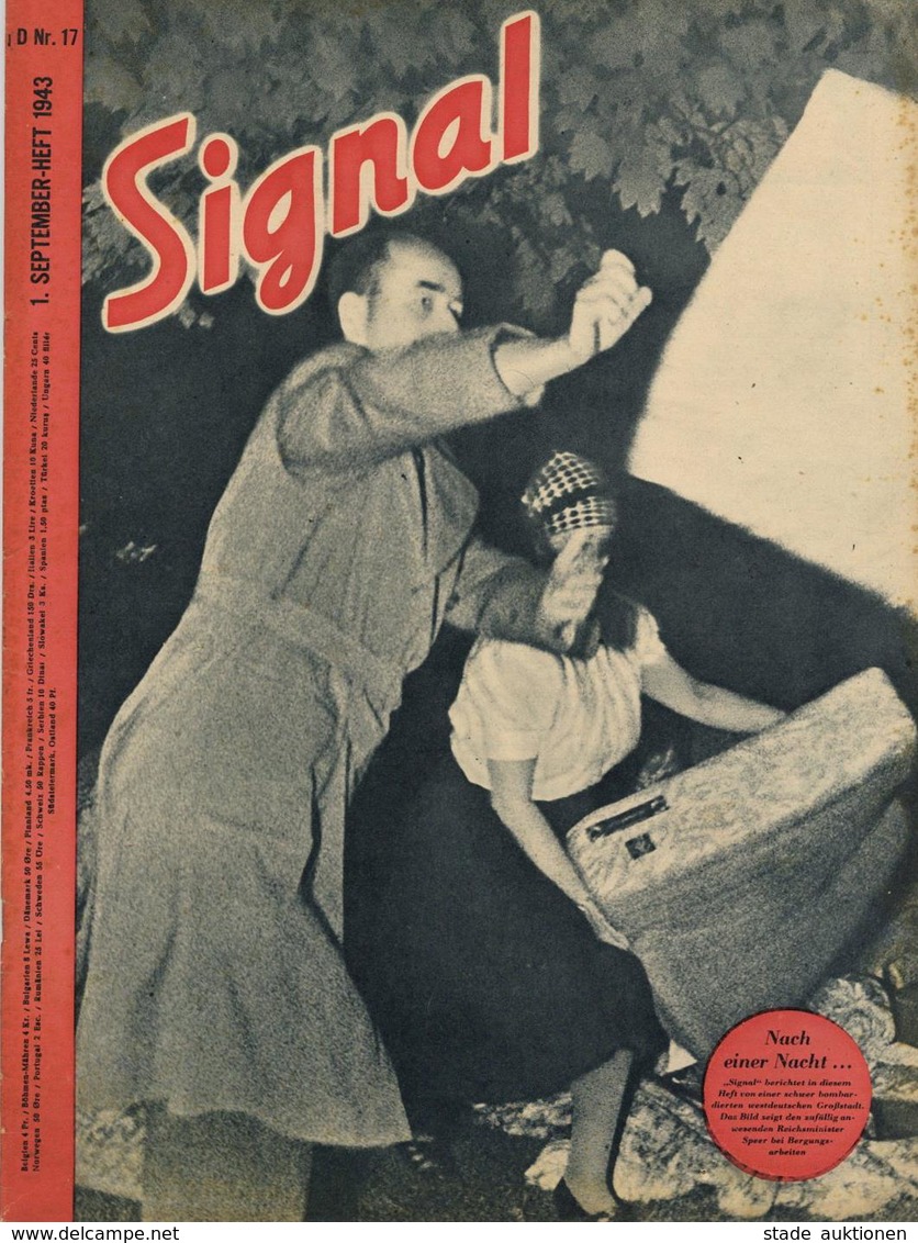 Buch WK II Signal Heft 17 1943 Deutscher Verlag Berlin 38 Seiten Sehr Viele Abbildungen II (altersbedingte Gebrauchsspur - Guerra 1939-45