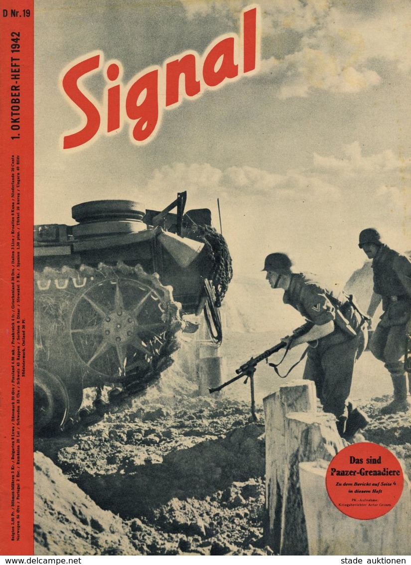 Buch WK II Signal Heft 19 1942 Deutscher Verlag Berlin 38 Seiten Sehr Viele Abbildungen II (altersbedingte Gebrauchsspur - War 1939-45