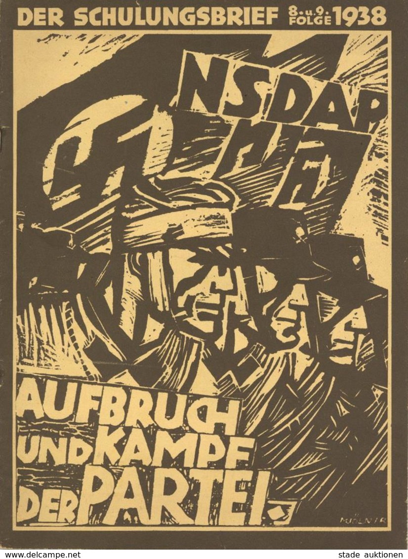 Buch WK II Zeitschrift Der Schulungsbrief 8. U. 9. Folge 1938 Zentralverlag Der NSDAP Franz Eher Nachf. 46 Seiten Sehr V - Guerra 1939-45