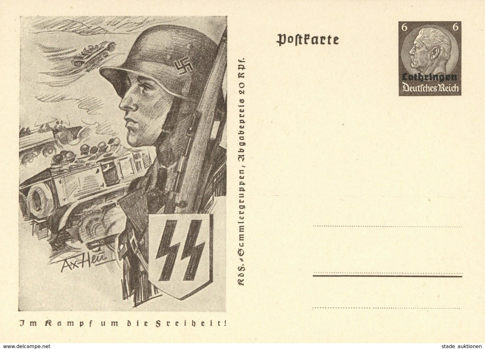 DT.BESETZUNG LOTHRINGEN - WK II 8er-GSK-Serie Im KAMPF Um Die FREIHEIT! P 4/01-08 I - War 1939-45