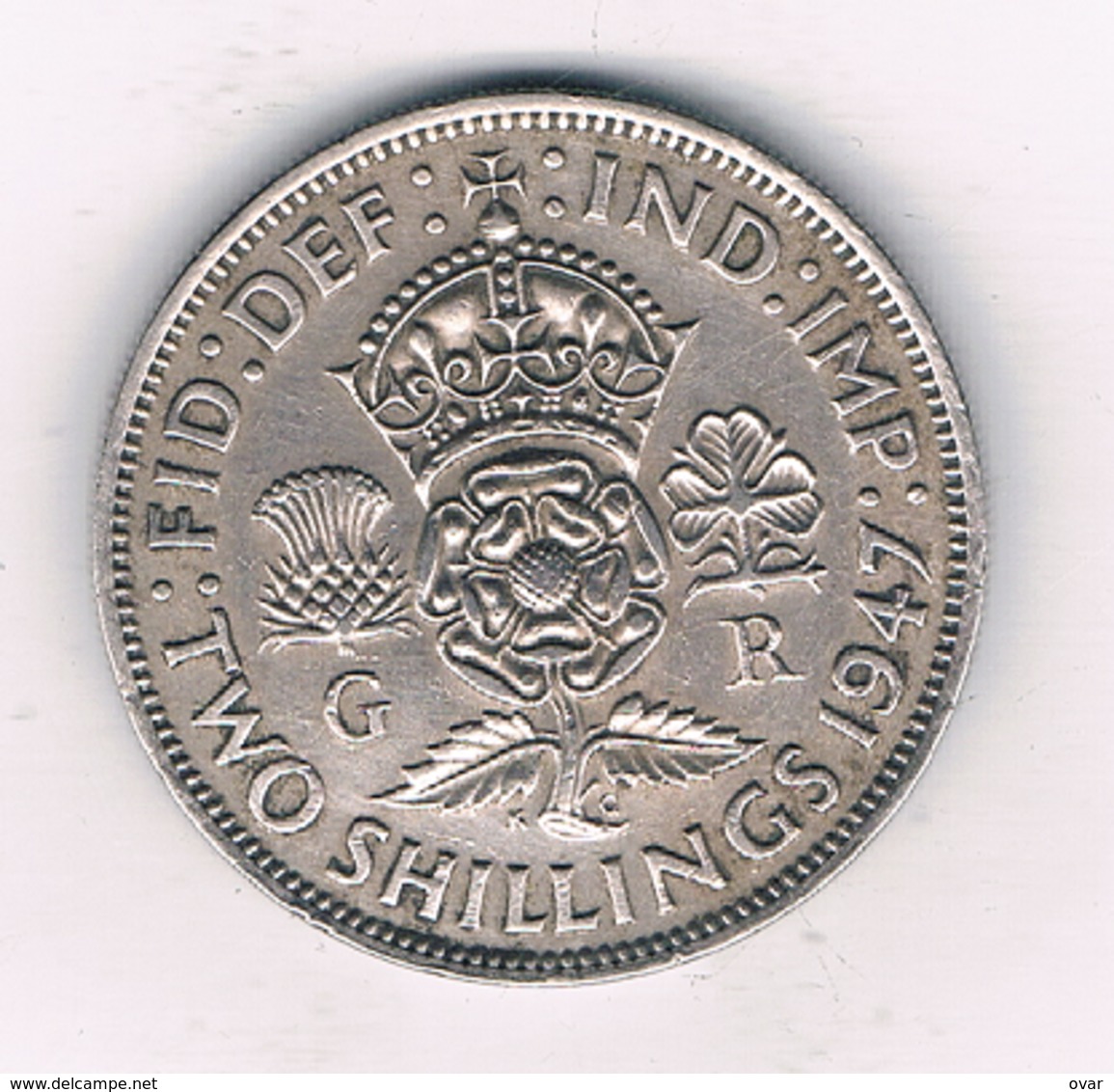 2 SHILLING  1947 GROOT-BRITANNIE /3627// - J. 1 Florin / 2 Schillings