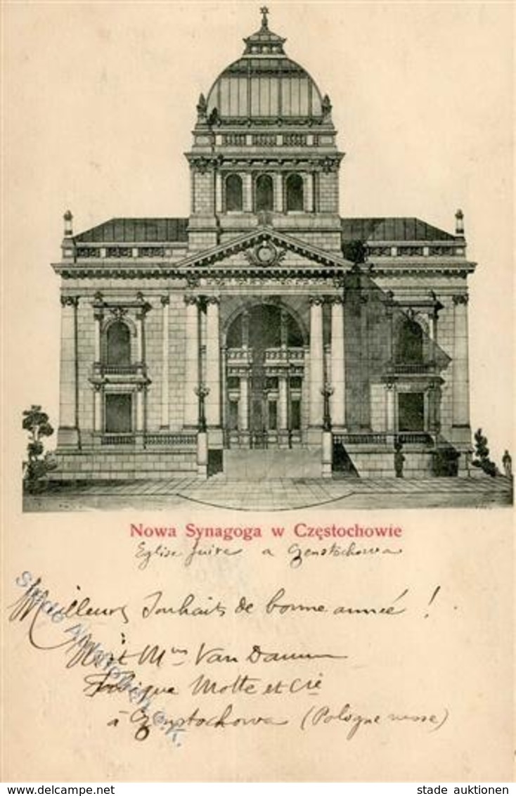 Synagoge CZESTOCHOWIE,Russland - I-II Synagogue - Judaika