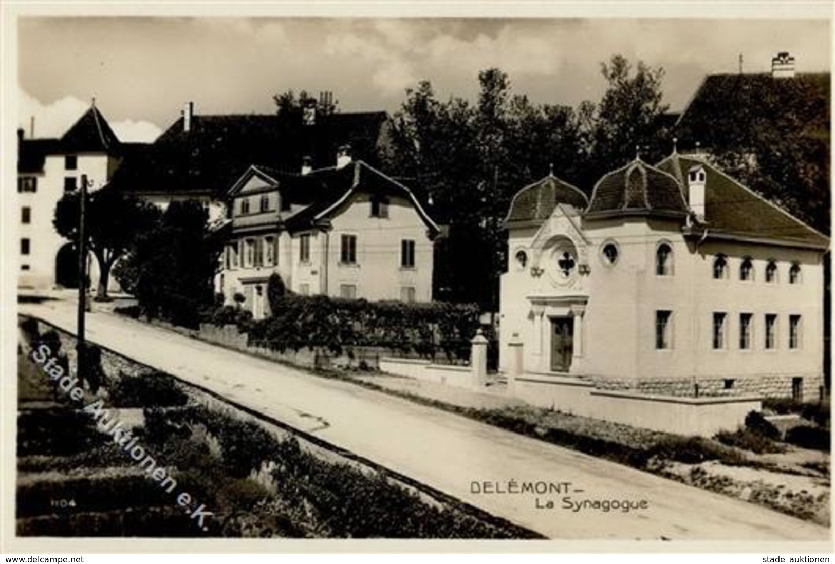 Synagoge Delemont Schweiz Foto-Karte I-II Synagogue - Jewish