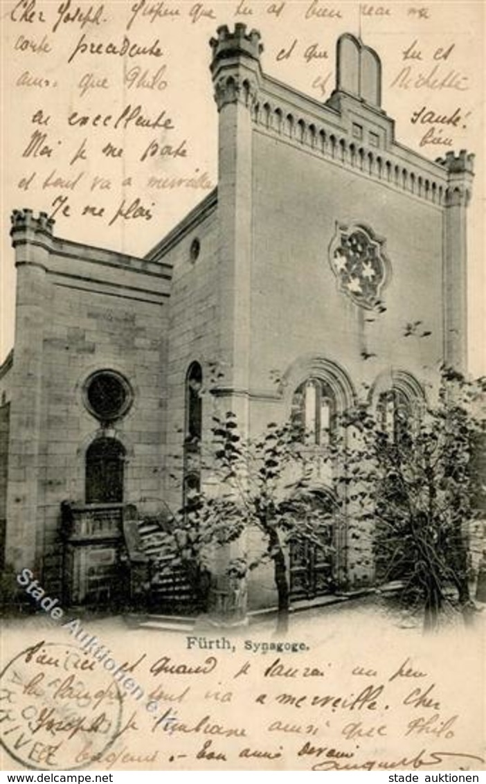 Synagoge FÜRTH,Bayern - I-II Synagogue - Judaika