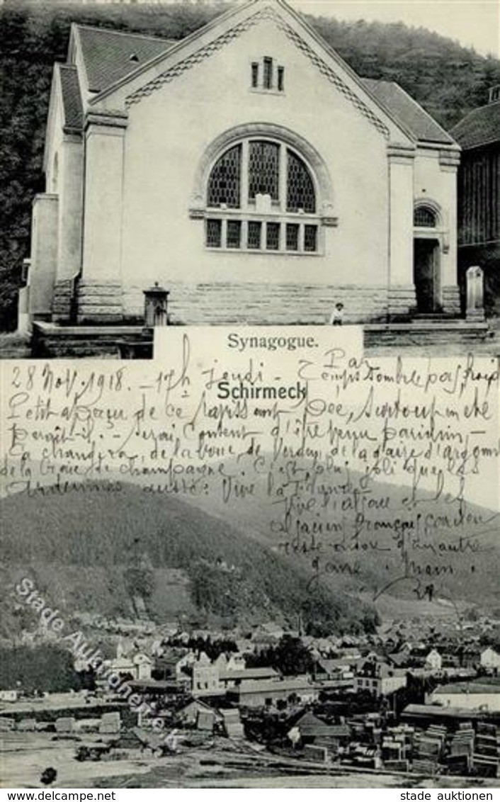 Synagoge SCHIRMECK,Els. - Beschrieben I-II Synagogue - Jewish