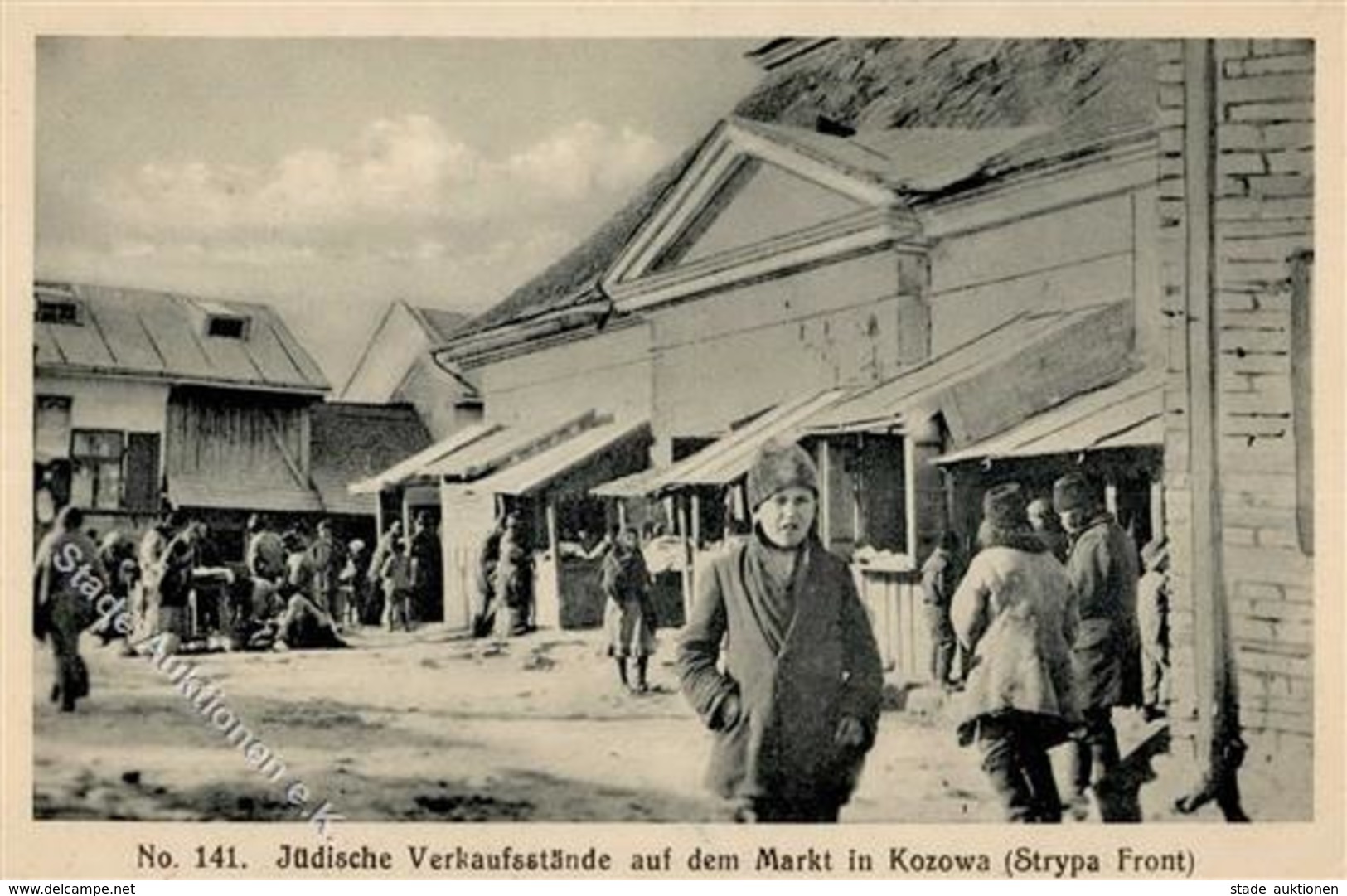 Judaika - Jüdische Verkaufsstände Auf D. Markt In KOZOWA I Judaisme - Jewish