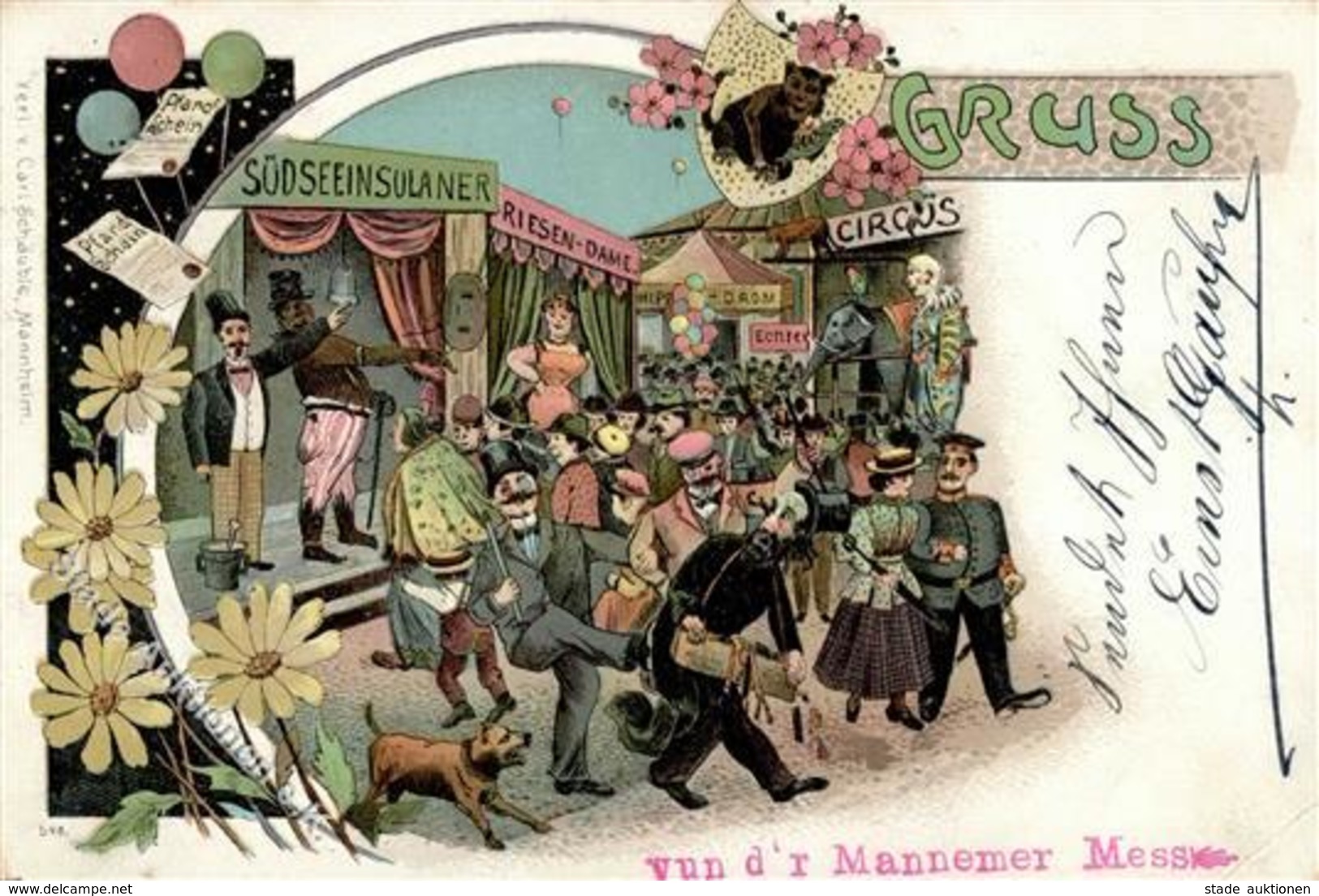 Judaika Händler Volksfest 1898 Litho I-II (Eckbug) Judaisme - Judaika