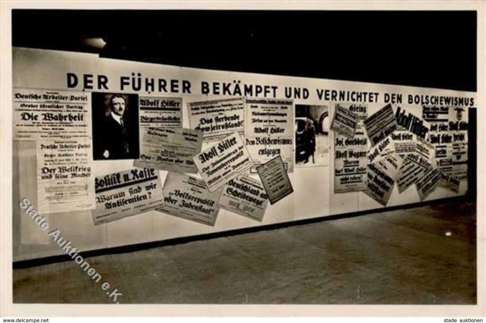NS-JUDAIKA WK II - Große Antibolschewistische Schau MÜNCHEN 1936 - Der Führer Bekämpft Und Vernichtet Den Bolschewismus  - Judaika