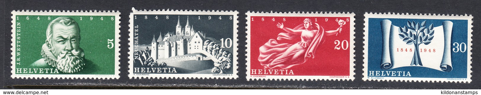 Switzerland 1948 Mint No Hinge, Sc# 312-315, SG ,Mi 496-499 - Nuovi