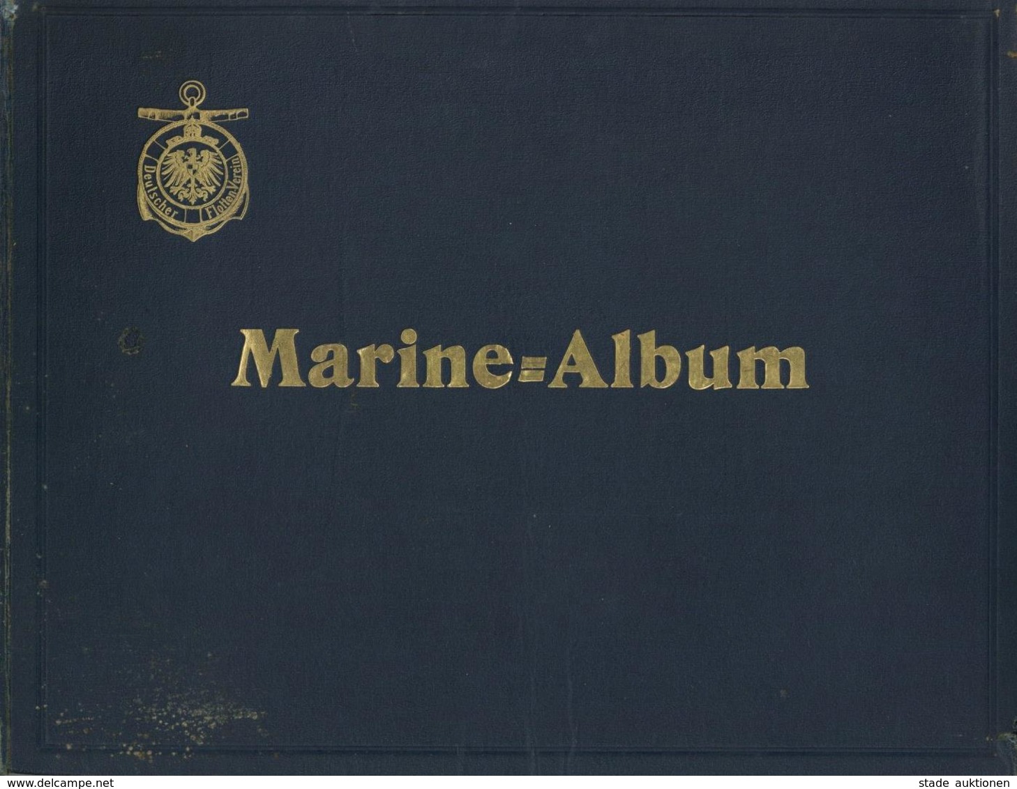 Marine Buch Marine-Album Deutscher Flotten Verein 1910 160 Seiten Sehr Viele Abbildungen II (fleckig, Einband Abgestoßen - Marines
