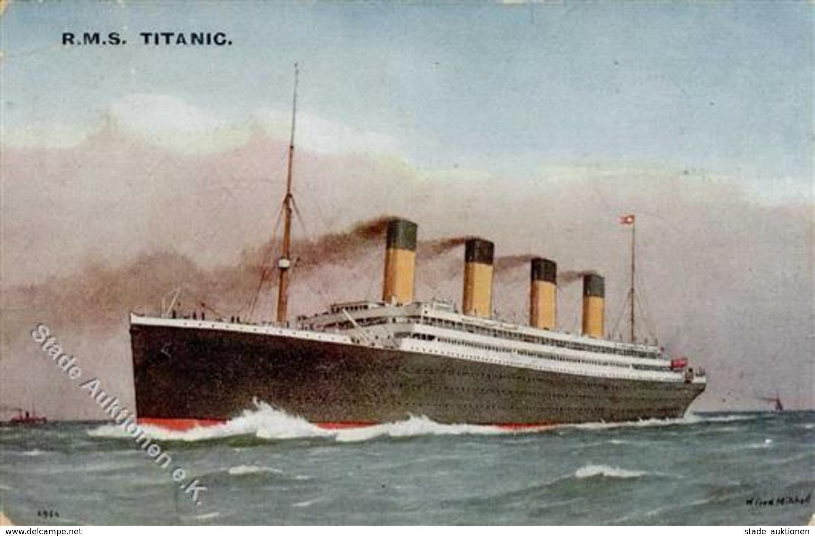Schiff Ozeanliner Titanic Text Dies Ist Das Untergegangene Schiff. Das War Ganz Nah Bei Unserem. Konnten Aber Wegen Der  - Steamers