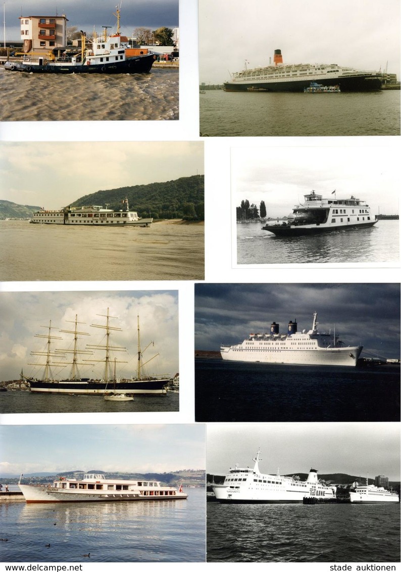 Schiff Album Mit Circa 190 Fotos Div. Formate Meist 60'er Bis 80'er Jahre I-II Bateaux Bateaux - Other & Unclassified