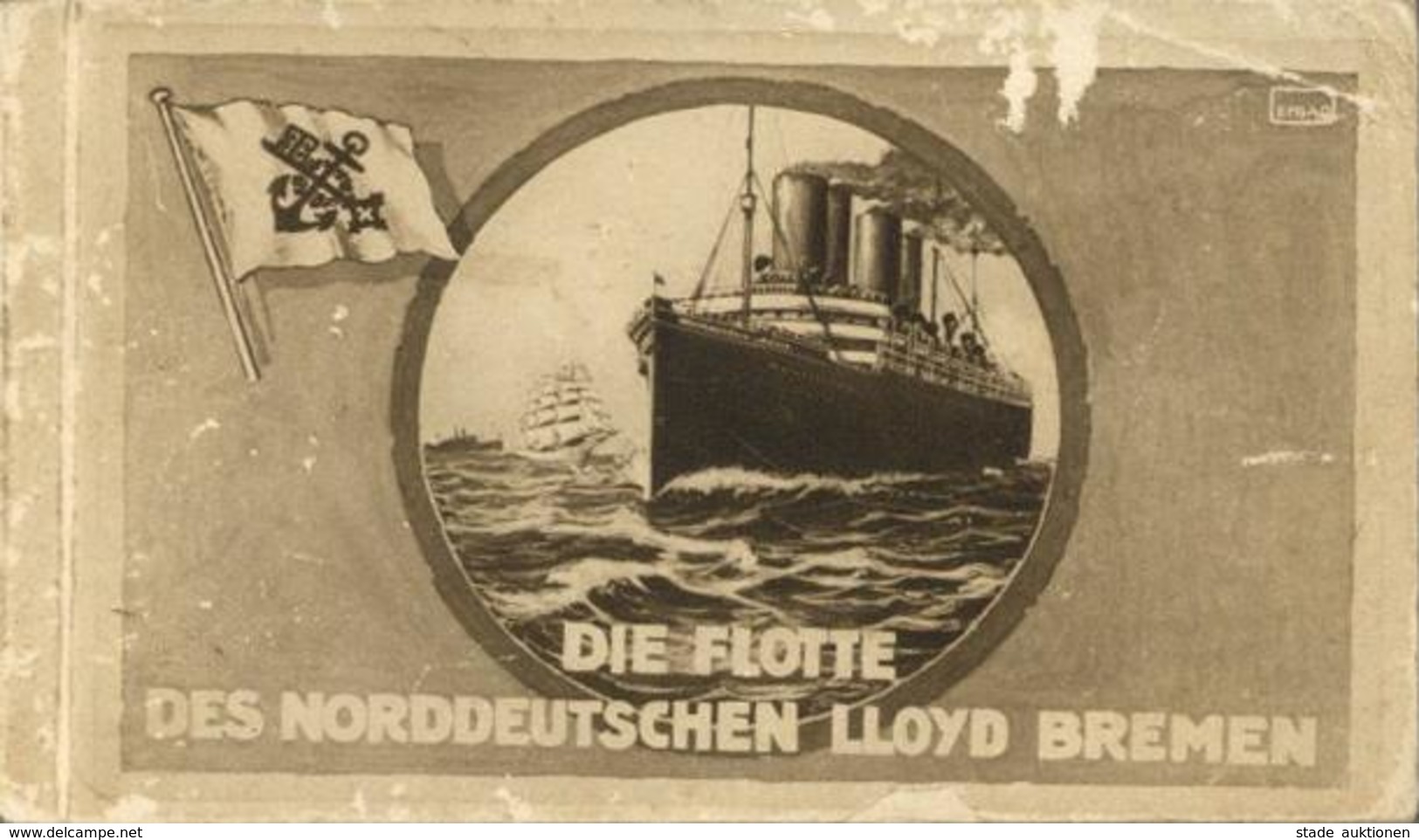 Schiff Norddeutscher Lloyd Bremen Die Flotte Leporello Mit über 30 Postkarten I-II (Einband Abgestoßen) Bateaux Bateaux - Autres & Non Classés