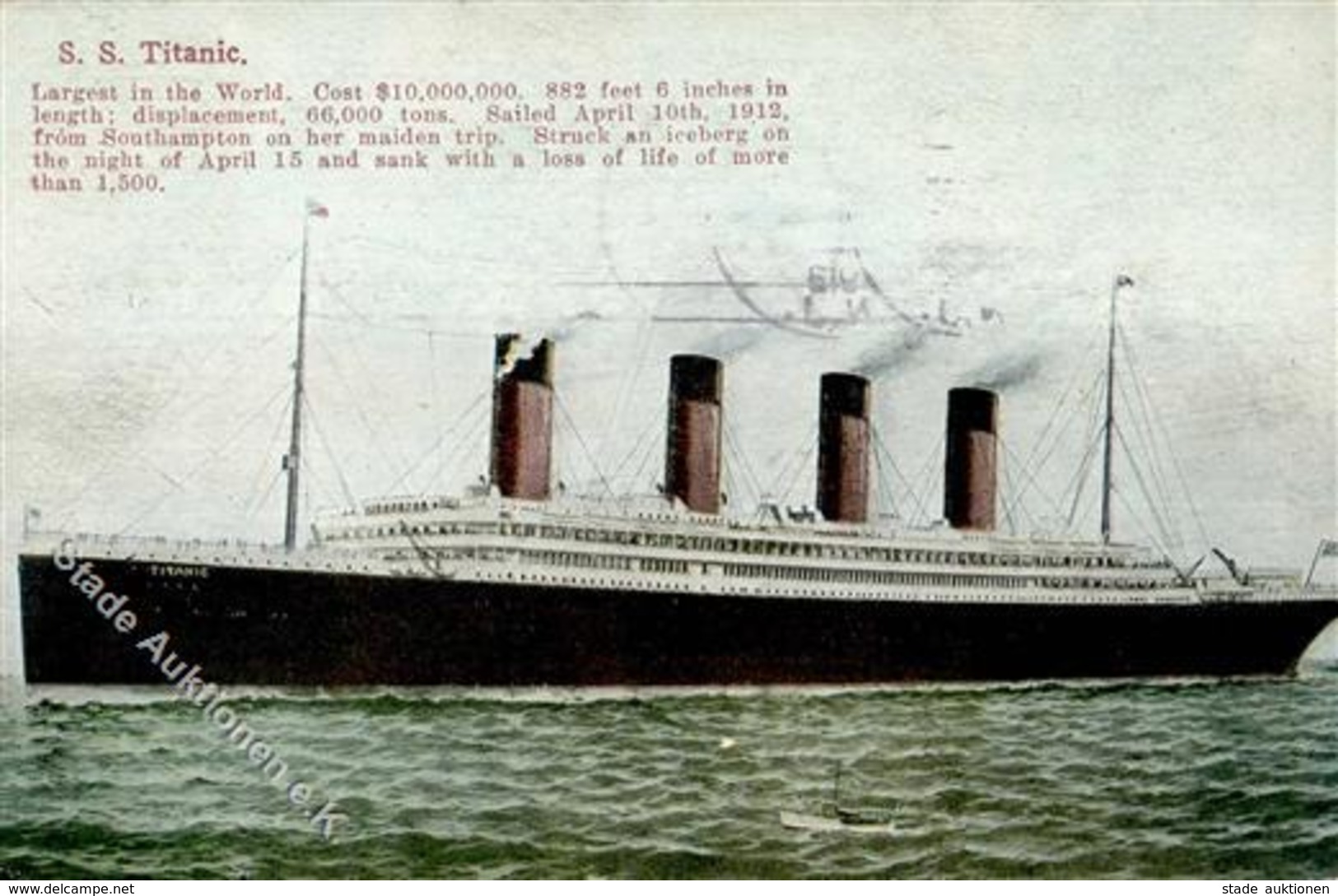 TITANIC Schiff I-II Bateaux Bateaux - Autres & Non Classés