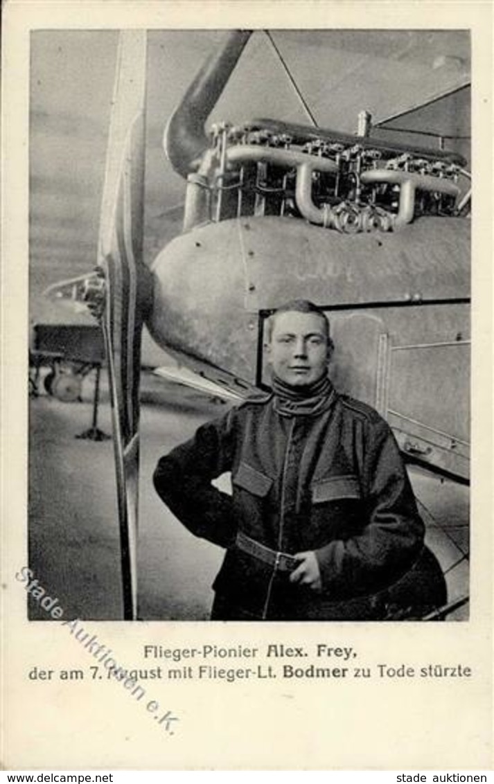 Flugzeug Vor 1945 Flieger Pionier Alex. Frey I-II Aviation - Sonstige & Ohne Zuordnung