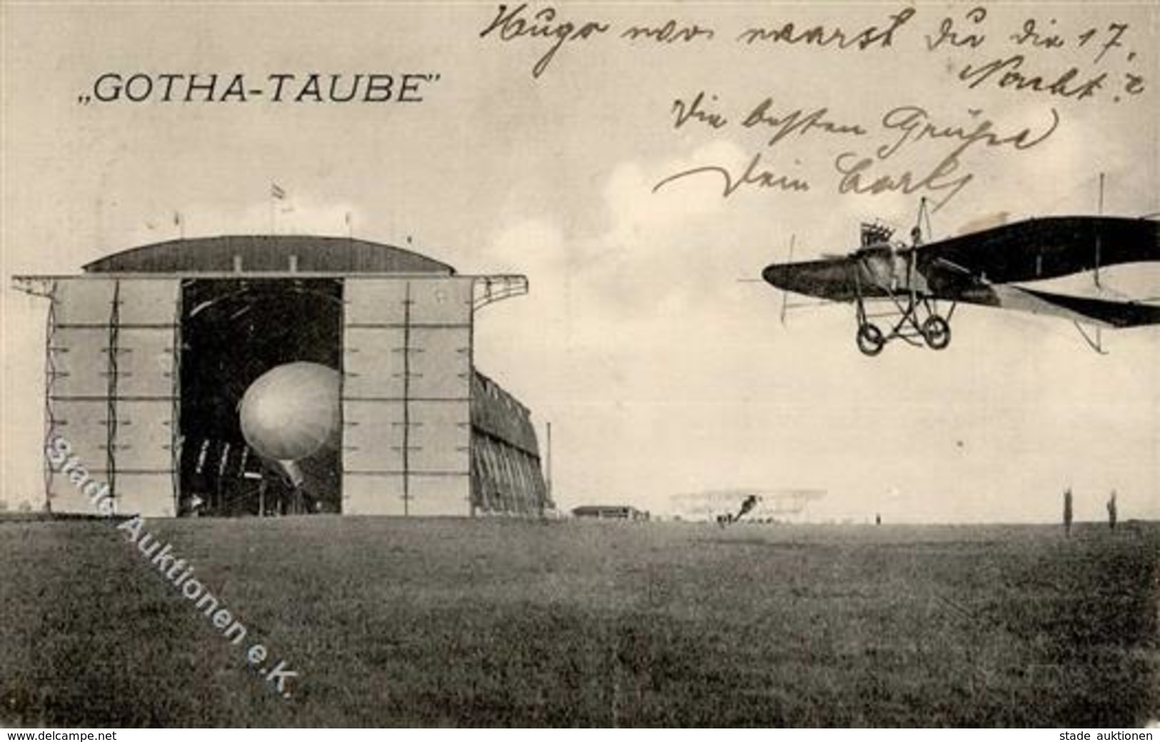 Flugzeug Vor 1945 Gotha Taube 1915 I-II Aviation - Sonstige & Ohne Zuordnung