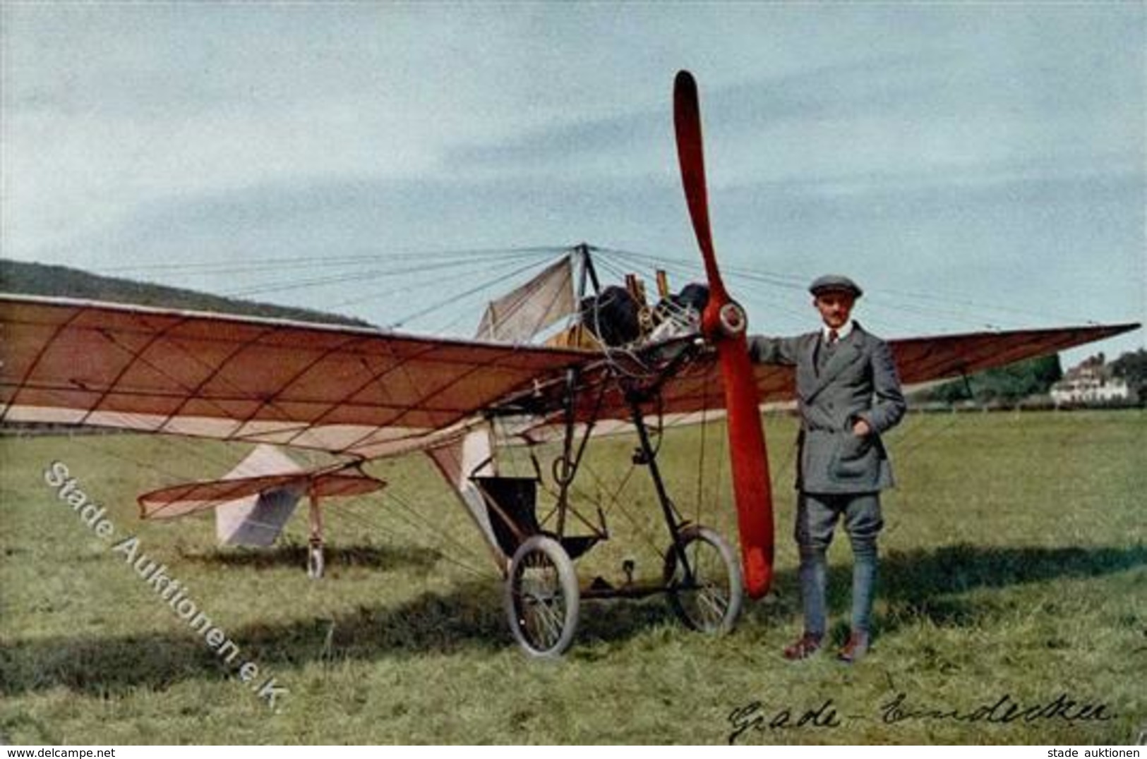 Flugzeug Vor 1945 Grade Eindecker 1912 I-II Aviation - Sonstige & Ohne Zuordnung