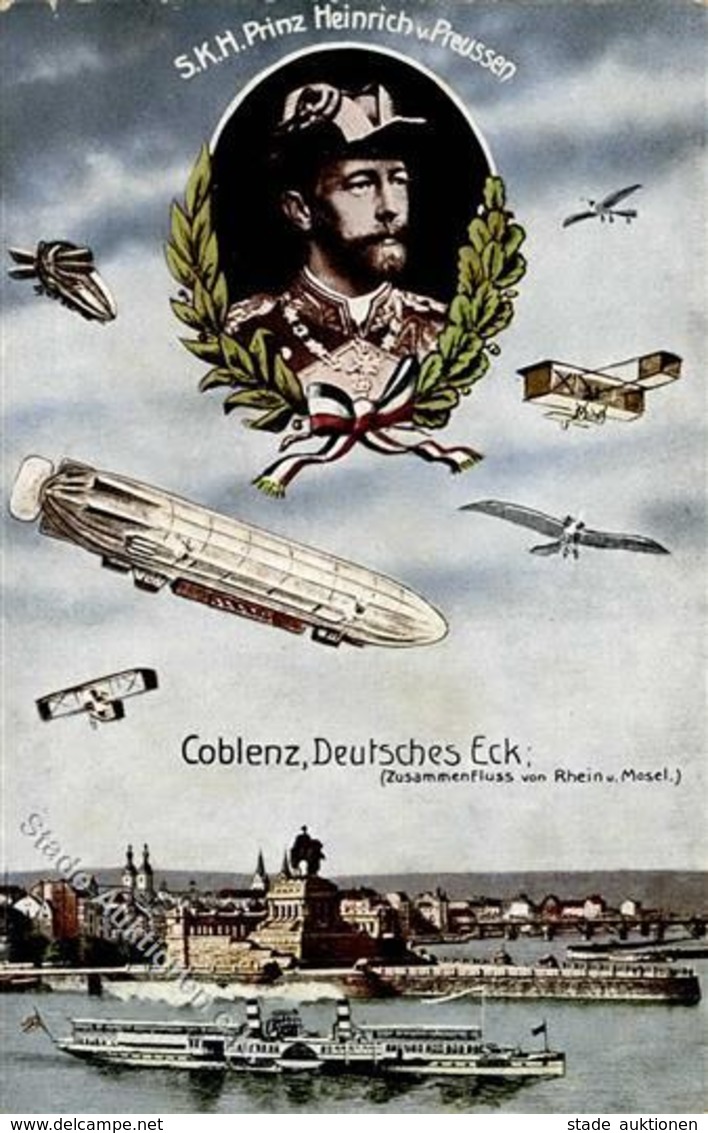 Flugtag Koblenz (5400) Prinz Heinrich Flug Zeppelin Flugzeug  1914 I-II Aviation Dirigeable - Sonstige & Ohne Zuordnung