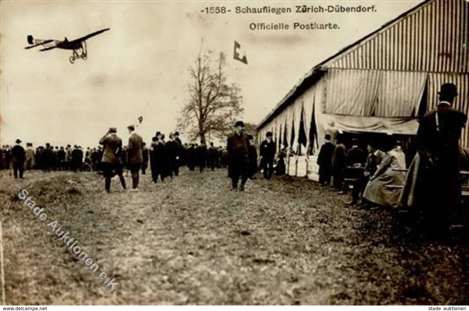 Flugtag Zürich (8000) Schweiz Schaufliegen Dübendorf Foto AK 1910 I-II - Sonstige & Ohne Zuordnung