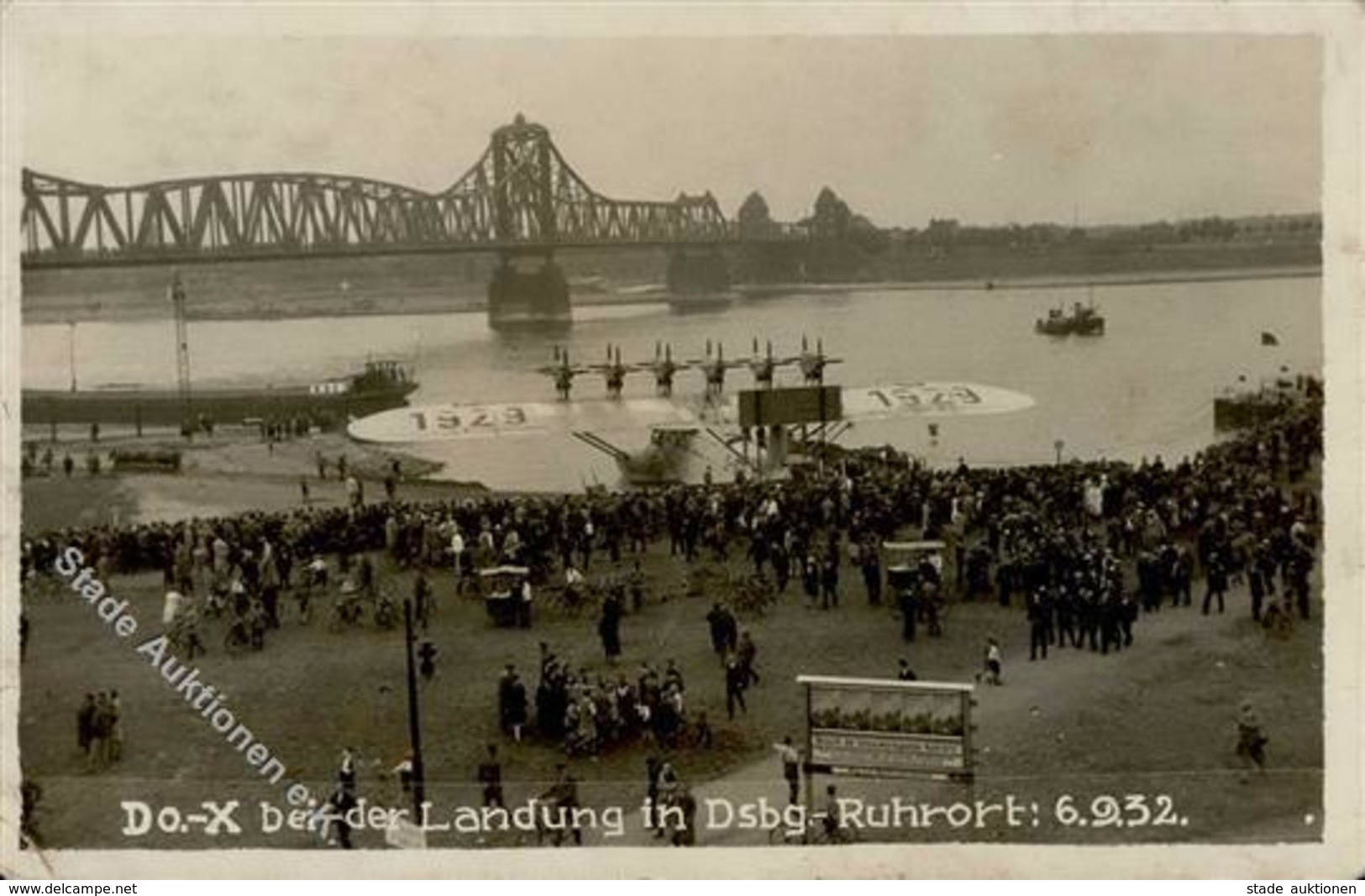 Dornier Duisburg (4100) Do X Foto AK I-II - Sonstige & Ohne Zuordnung