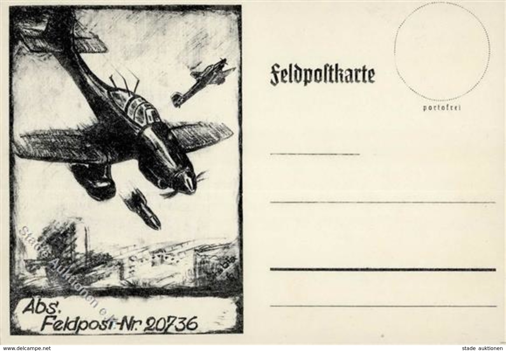 Flugwesen WK II Künstlerkarte I-II Aviation - Other & Unclassified