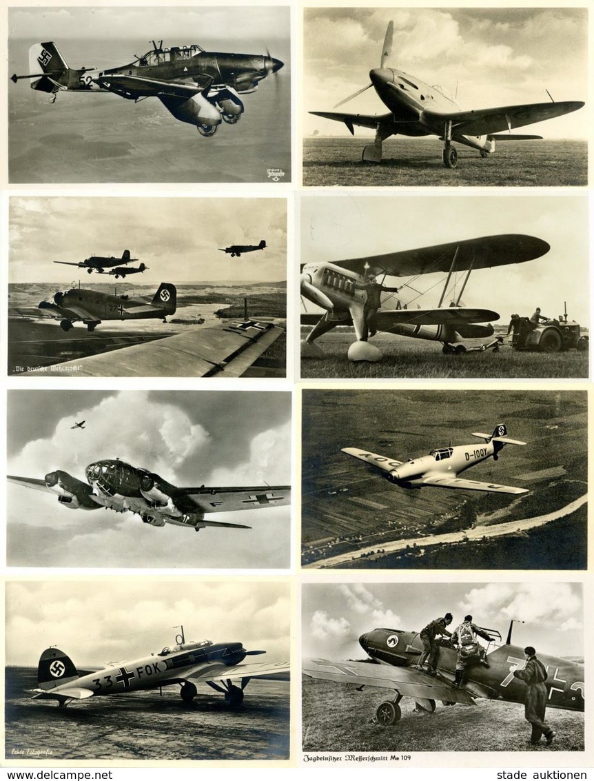 Flugzeug WK II Lot Mit 16 Ansichtskarten I-II Aviation - Other & Unclassified