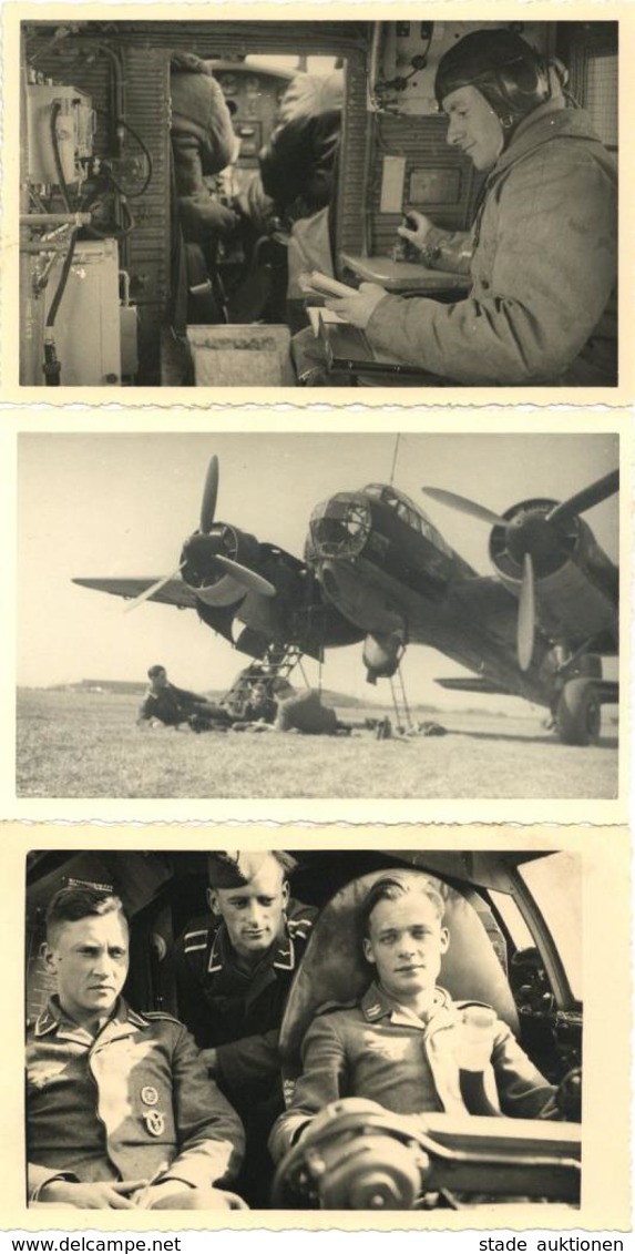 Flugzeug WK II Lot Mit 5 Foto-Karten I-II Aviation - Other & Unclassified