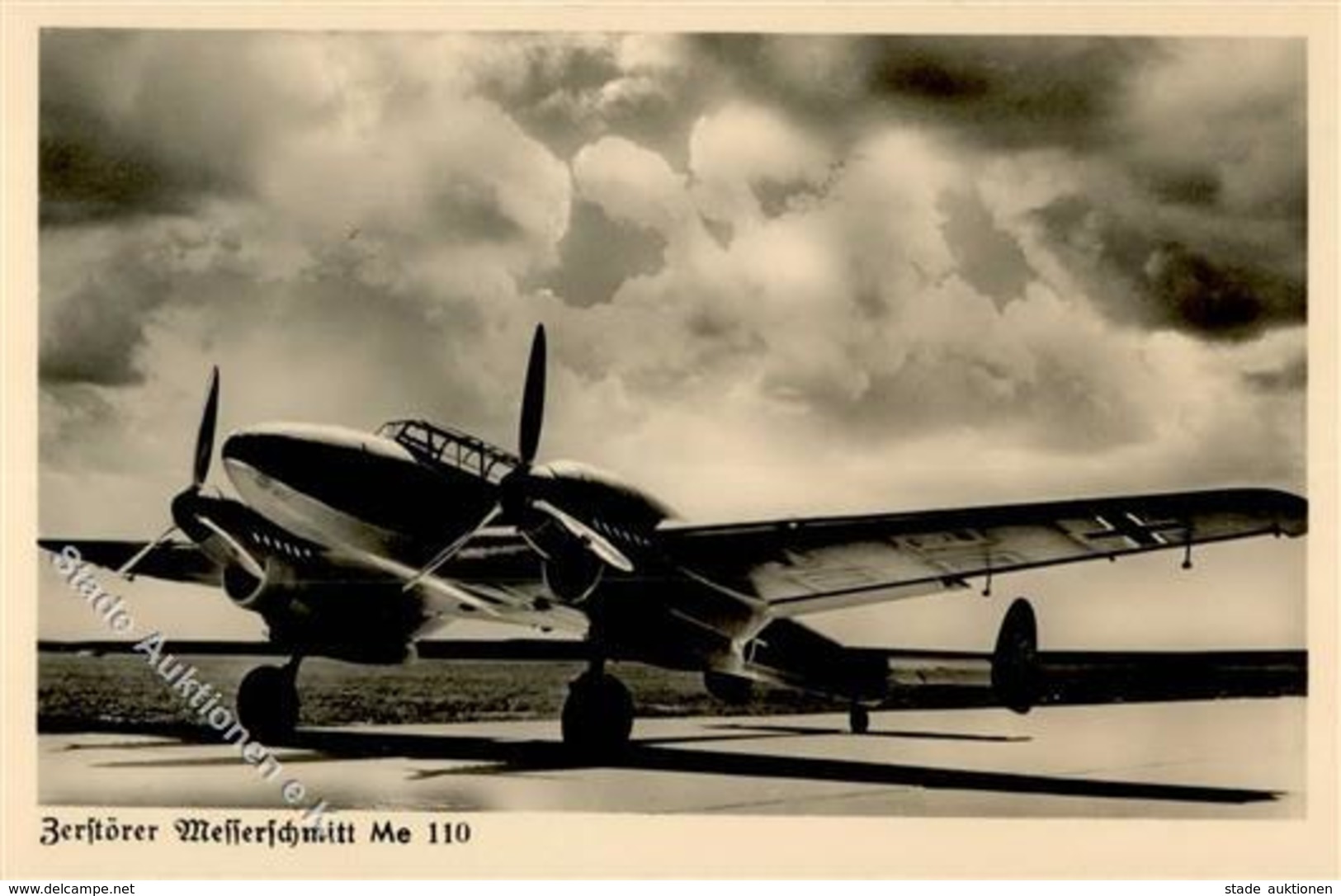 Flugzeug WK II Messerschmitt Me 110 Foto-Karte I-II Aviation - Sonstige & Ohne Zuordnung