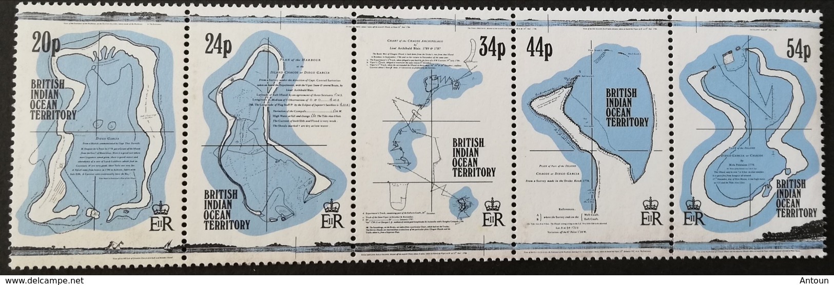 British Indian Ocean Territory  1994  18th. Cent.Maps And Charts - Oceania (Other)