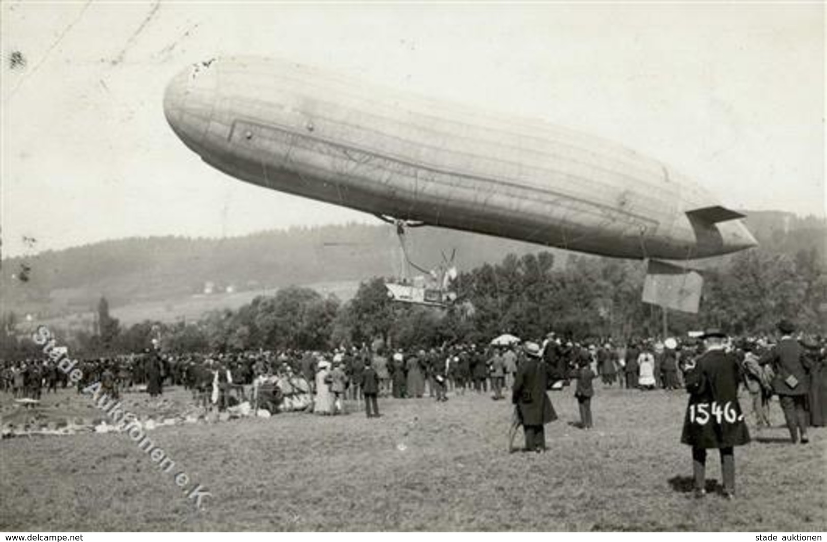 Ballon Zürich (8000) Schweiz Foto AK 1909 I-II (Eckbug, Fleckig) - Other & Unclassified