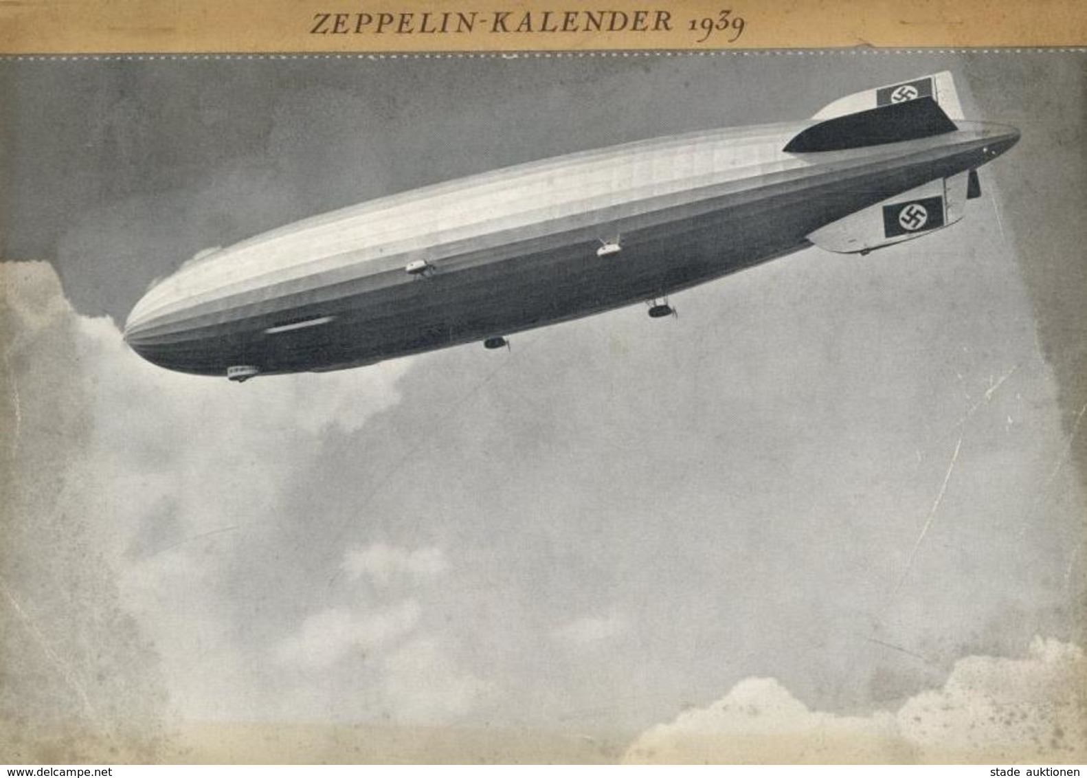 Buch Zeppelin Kalender 1939 Hrsg. Luftschiffbau Zeppelin Verlag W. Spemann 52 Seiten Mit Abbildungen II (fleckig) Dirige - Aeronaves