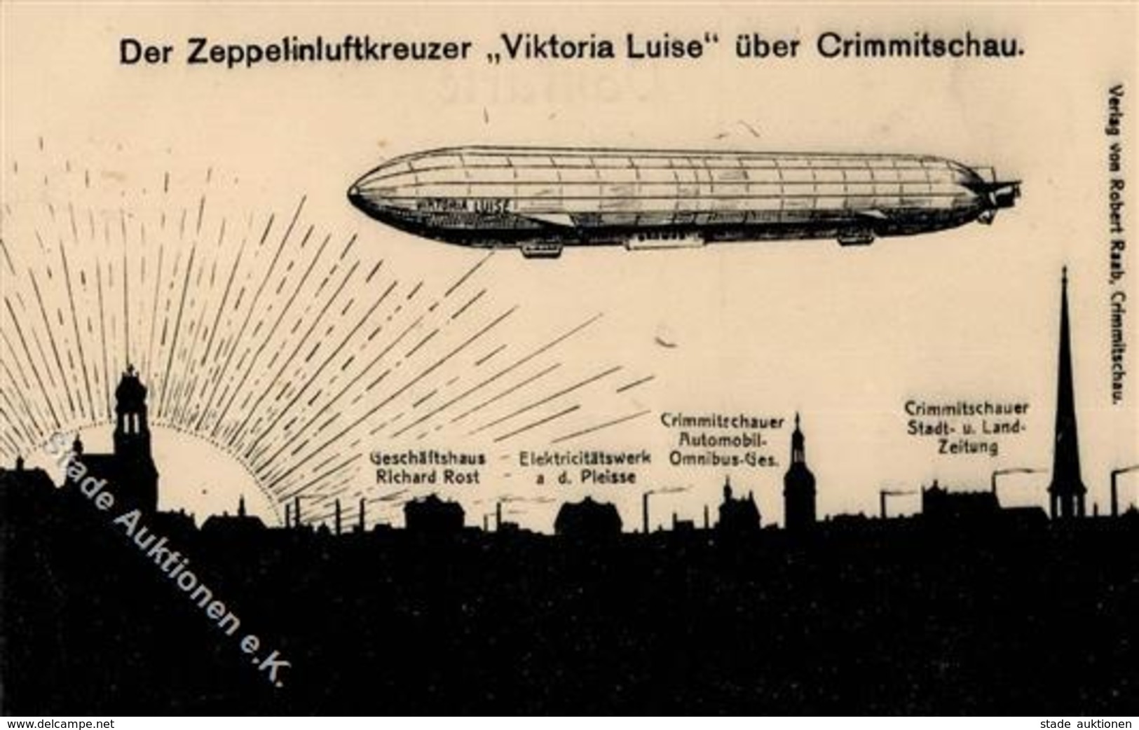 Zeppelin Crimmitschau (O9630) Viktoria Luise I-II Dirigeable - Airships